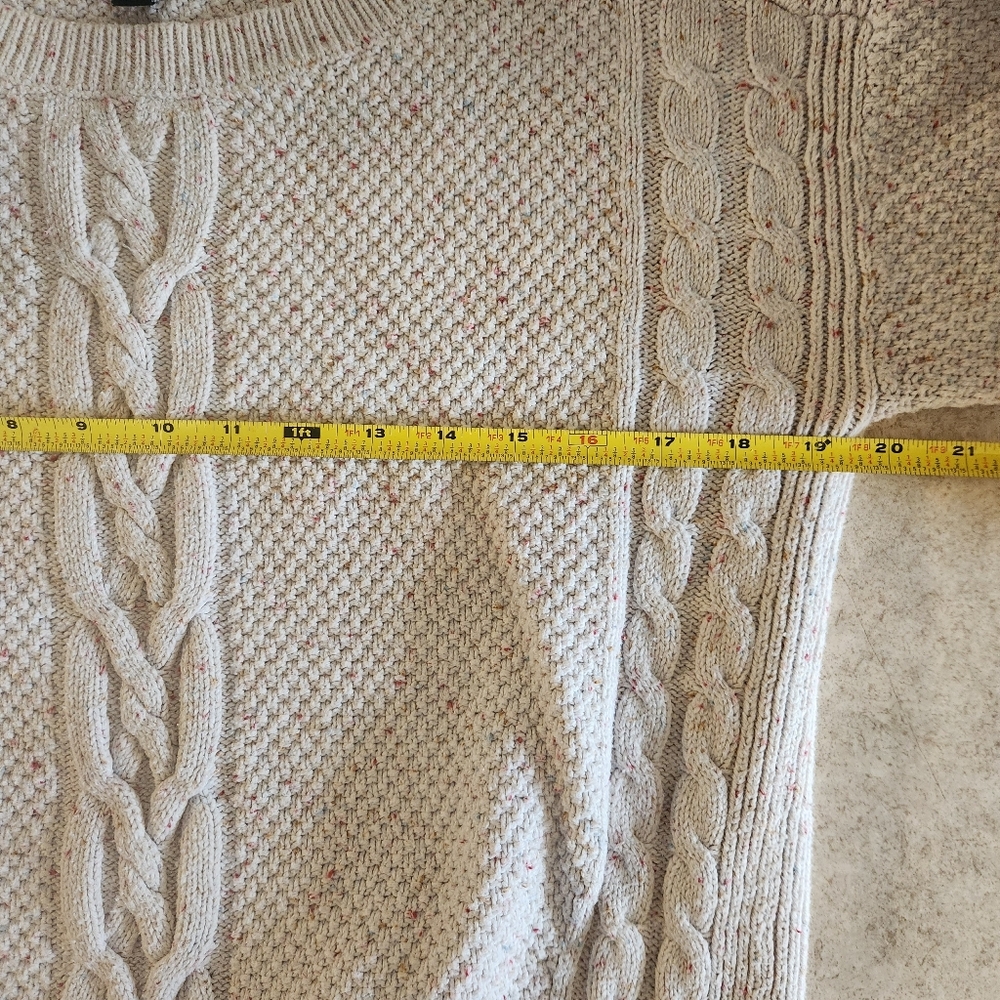 Tommy Hilfiger Beige Cable Knit Sweater Women's Medium - Picture 8 of 8